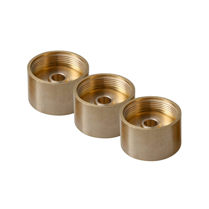 Lovermusic 3 PCS 2.2cm Dia Copper Trumpet Repair Part Trumpet Heavy Bottom Valve Caps