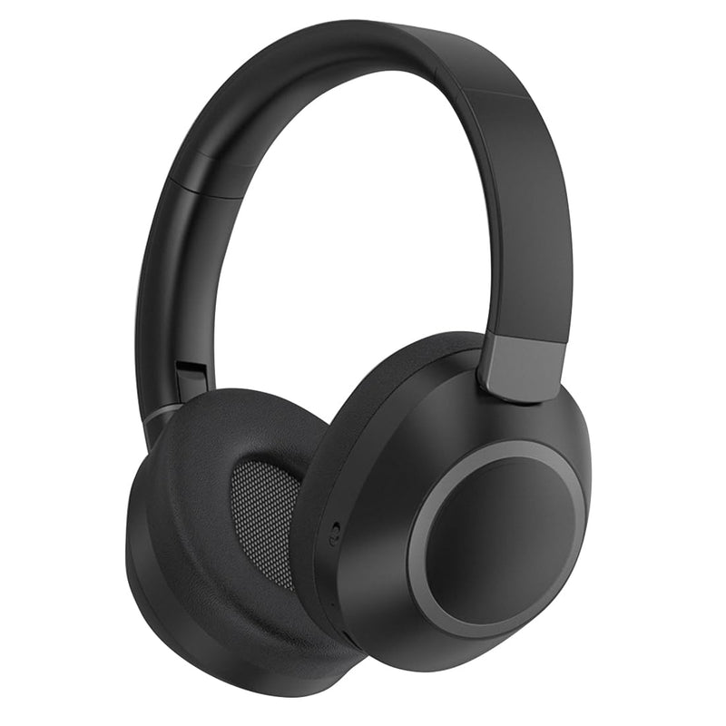 Bluetooth Headphones Over Ear,58H Playtime,Wireless Headset with Microphone HiFi Stereo Foldable Lightweight Deep Bass for Travel Home Office Cellphone (Black) Black