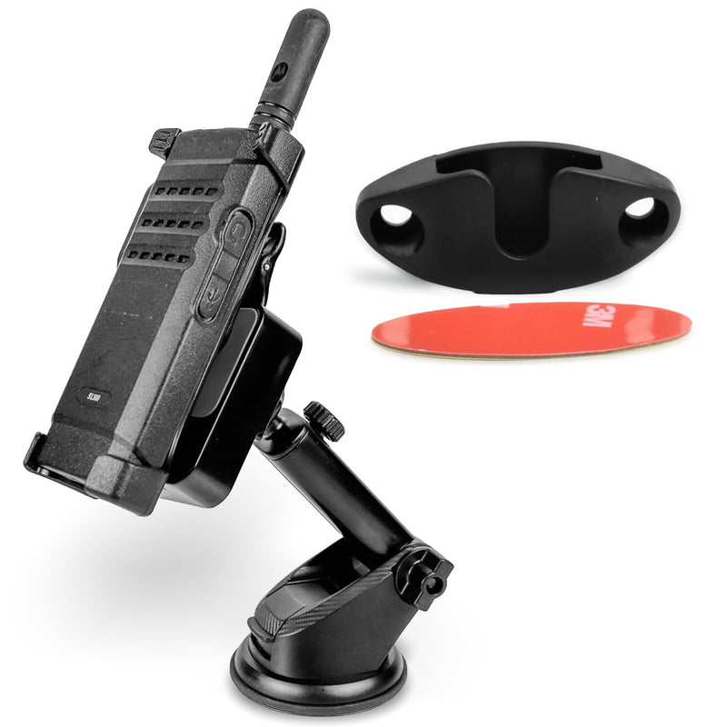 Lido Windshield Dash Mount for Motorola Wave TLK110 TLK100 and SL300 with Mic Holder