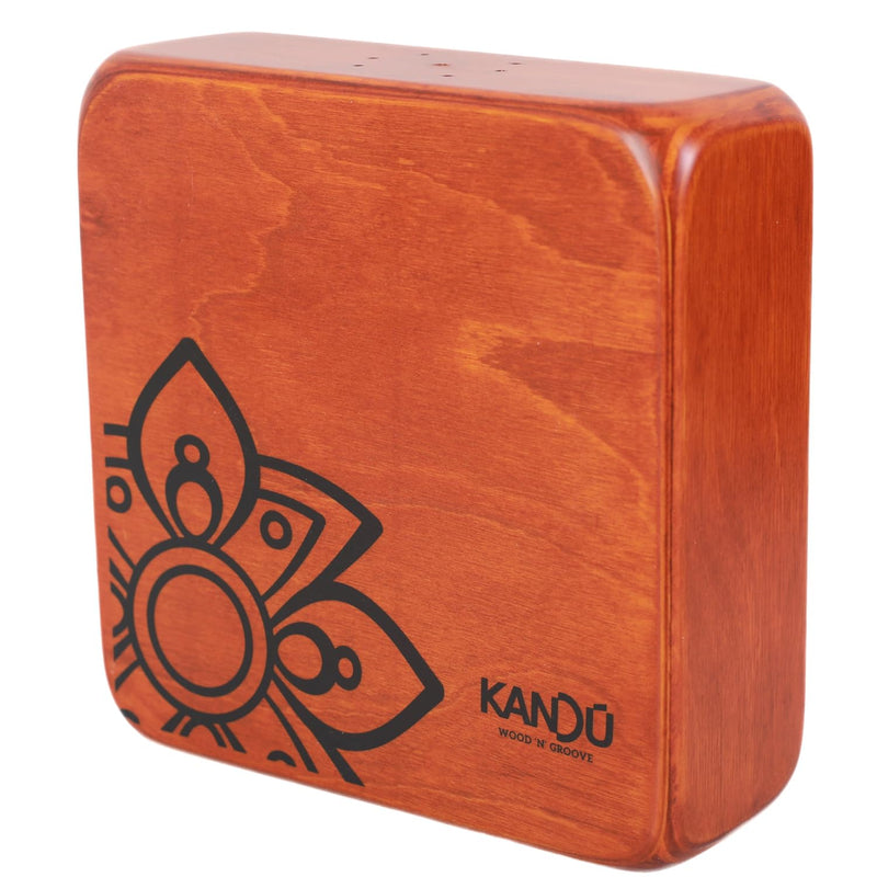 The Kandu Clever Shaker is the first-ever shaker drum with two distinctive sounds: one side like a clave, the other more like a bongo (Nut Brown) Nut Brown