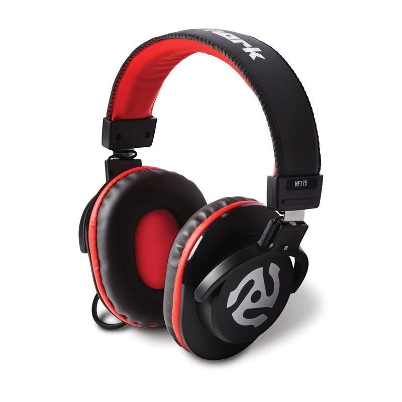 [AUSTRALIA] - Numark HF175 - DJ Headphones with Closed Back Over Ear Design, 40mm Drivers, Comfortable Ear Pads for Mixing and DJ Monitoring, 3m Cable Included , Black 