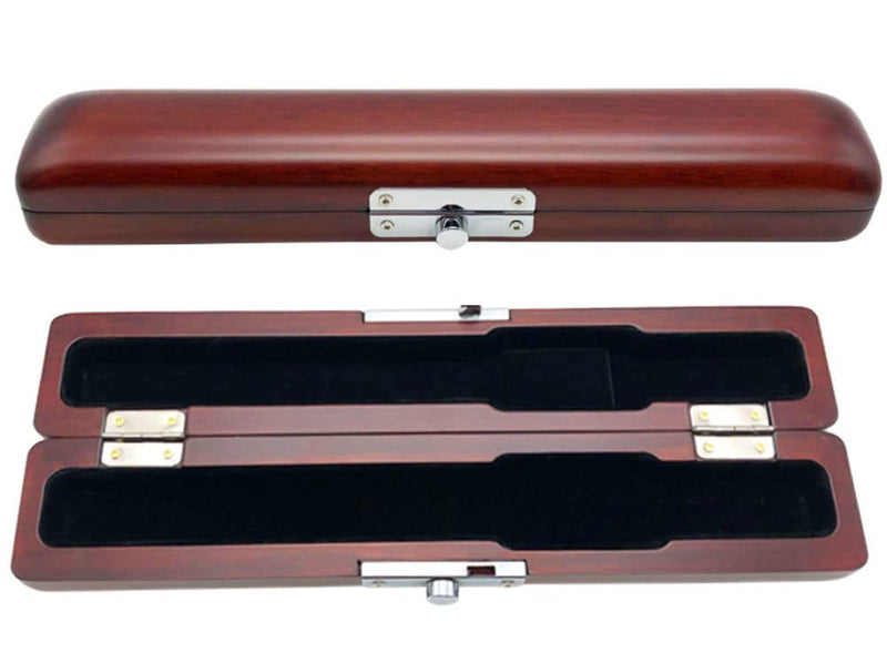 Flute Head Joint Case Mouthpiece Headjoint Storage Box Flute Instrument Accessories (Mahogony)