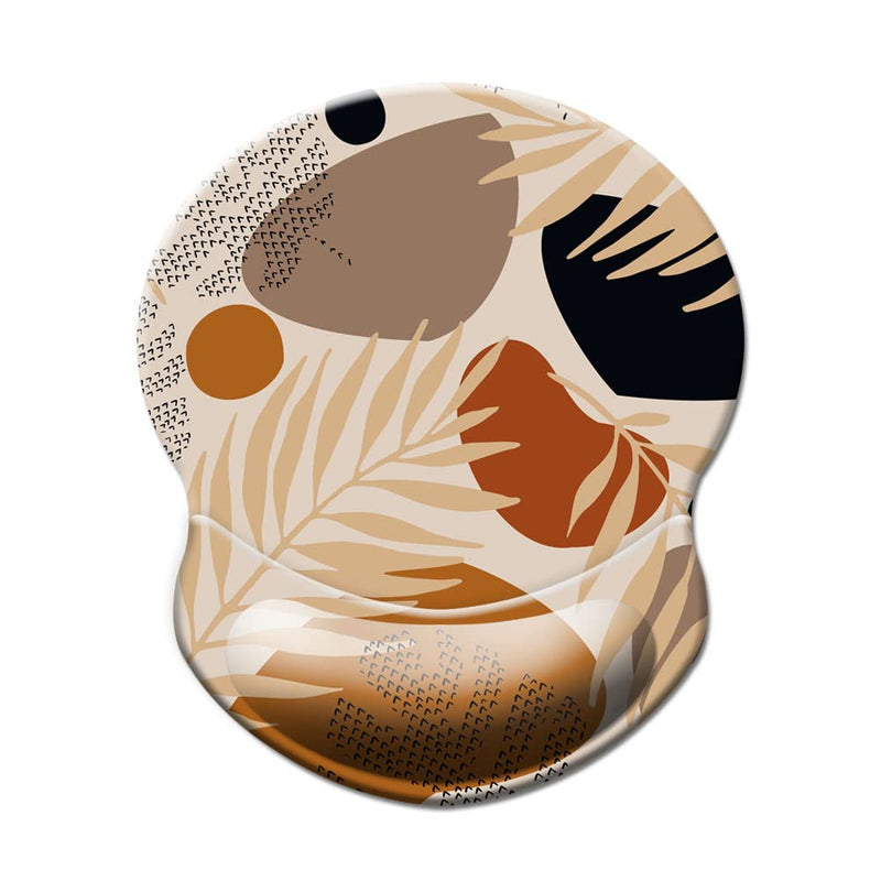 Mouse Pad with Wrist Support, Non Slip Mousepad Wrist Rest for Office, Computer, Laptop & Mac- Durable & Comfortable & Lightweight Ergonomic Support Mouse Mat Abstract Plants Abstract Art 4