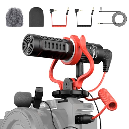 SMALLRIG Shotgun Mic for Camera, Video Microphone for DSLR & for iPhone