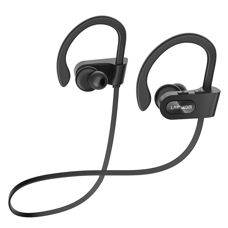 Bluetooth Headphones, Deep Bass Wireless Running Headphones w/16 Hrs Playtime, Bluetooth Earbuds in-Ear w/Earhooks, IPX7 Waterproof Sports Earphones with Microphone for Calls | IPX7 Waterproof Wireless Earbuds with Ear Hooks, CVC 6.0 Noise Cancelling E...