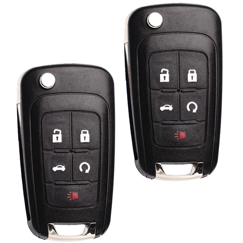 [AUSTRALIA] - Flip Key Fob Replacement Fits for Chevy Equinox Camaro 2010 2011 2012 2013 2014 2015 2016 2017 2018 2019 Cruze Malibu Impala Sonic GMC Terrain Buick Lacrosse Regal Verano Encore Keyless Entry Remote 