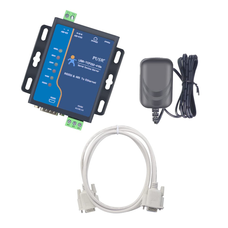 USR-TCP232-410S Serial to Ethernet Converter Support Modbus RTU & TCP Terminal Power Supply RS232 RS485 to TCP/IP Module