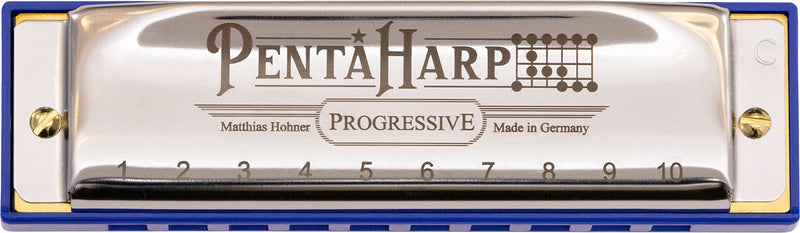 [AUSTRALIA] - Hohner Accordions Hohner Harmonica Pentaharp Harmonica, Key of Low F Minor, Stainless steel (M21BX-FLM) 