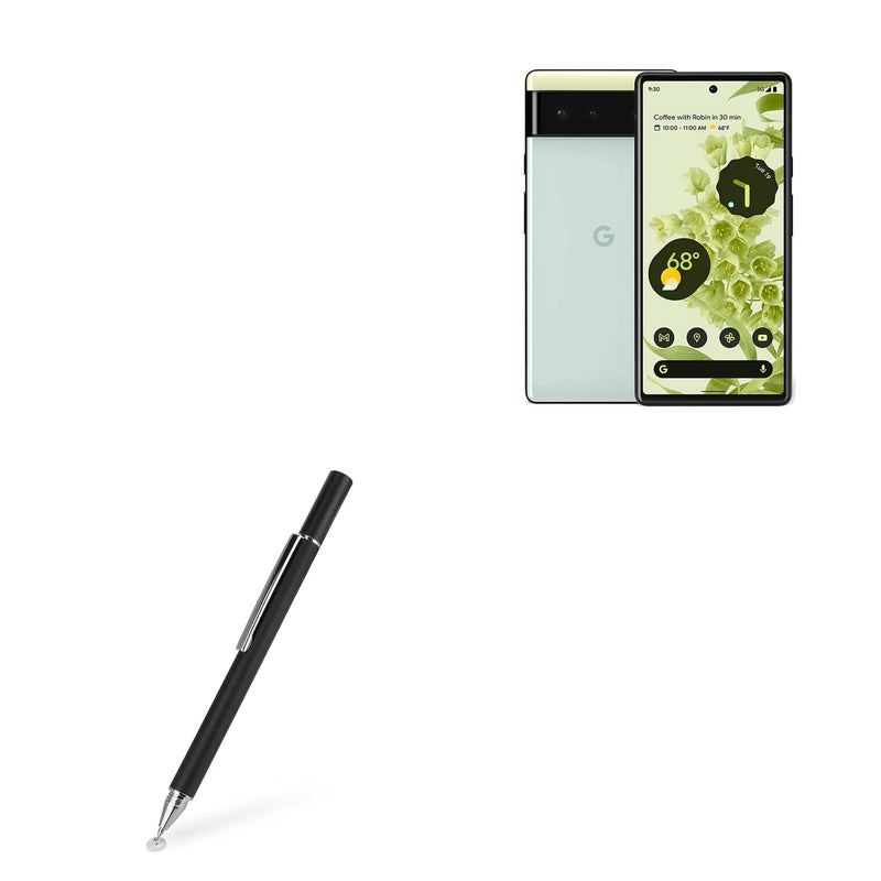 BoxWave Stylus Pen for Google Pixel 6 (Stylus Pen by BoxWave) - FineTouch Capacitive Stylus, Super Precise Stylus Pen for Google Pixel 6 - Jet Black