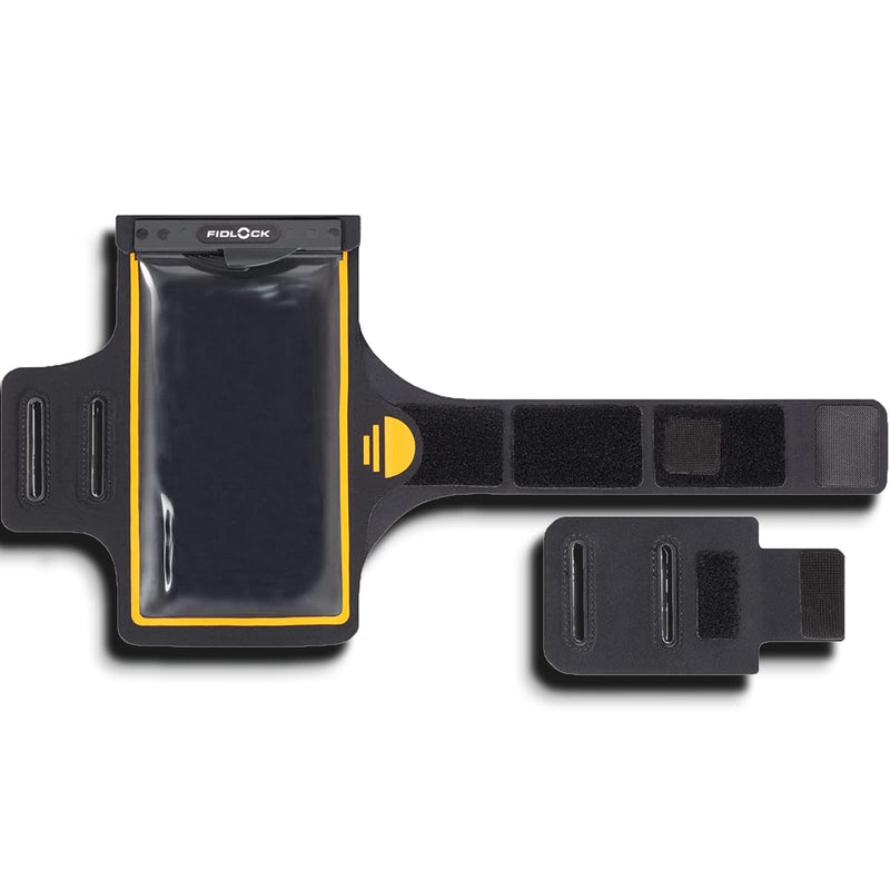 FIDLOCK Hermetic Armband Phone Dry Bag - Waterproof Pouch for Cellphone with Magnetic Self-Sealing Fidlock Closure, Full Touch Functionality through the Case with Optional Arm Width Extension Included