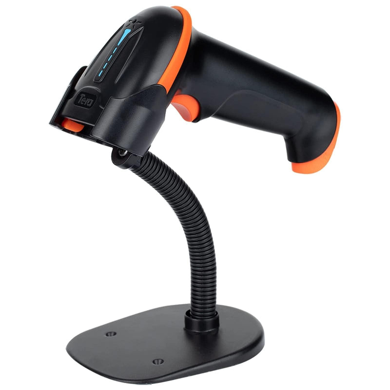 [AUSTRALIA] - Tera Barcode Scanner Wireless 1D Laser Cordless Barcode Reader with Battery Level Indicator, Versatile 2 in 1 2.4Ghz Wireless and USB 2.0 Wired with Stand Model 5100-Z 