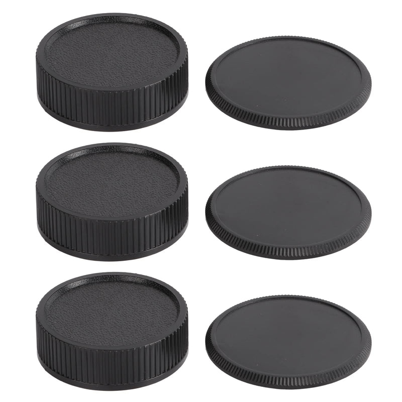 [AUSTRALIA] - YYOYY 3 Pairs Rear Lens Cover and Camera Body Front , M39 Front Rear Lens , Dust Proof and Scratch Proof, Light Weight Plastic , for M39 Lens 