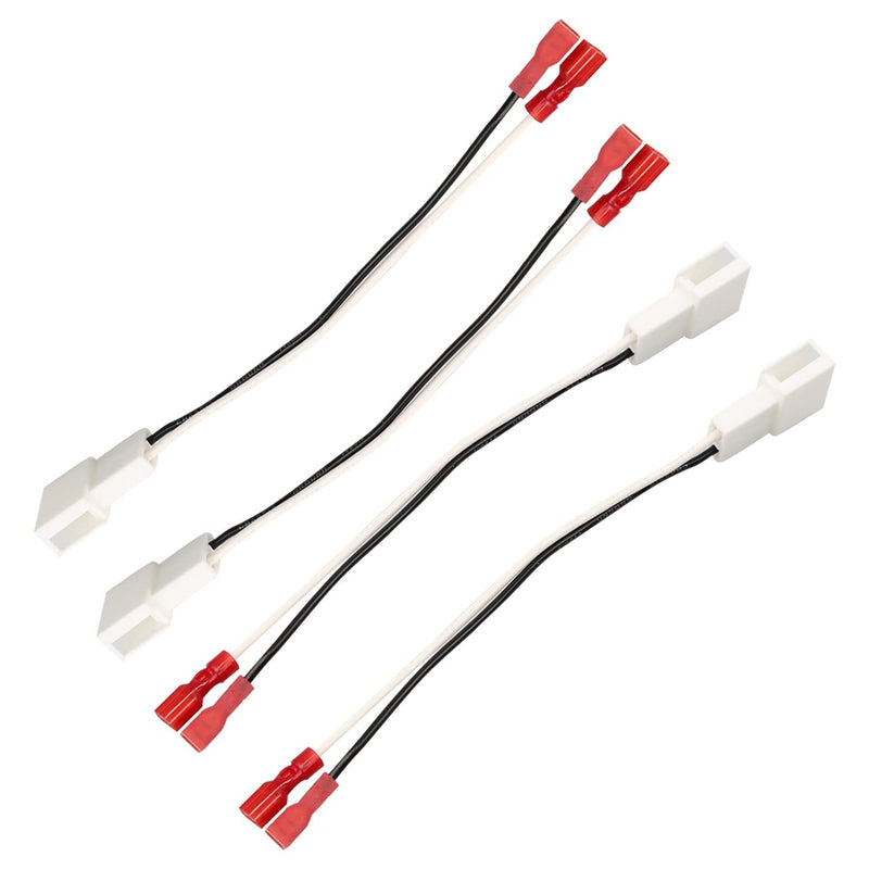 72-8104 Speaker Adapter Wire Harness Replacement for Toyota Camry Corolla Tacoma Tundra Scion Pontiac Car Front and Rear Door Speaker Wire Harness Adapter Plug 4Pcs 72-8104 Speaker harness