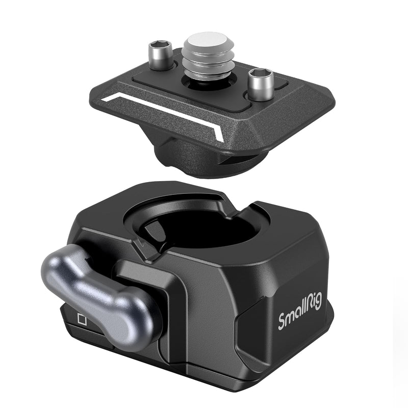 SMALLRIG Quick Release Plate Drop-in HawkLock Mini Quick Release Camera Mount Adapter with 1/4" Screw, for Camera Clamp, Super Clamp, Ball Head, Tripod, Magic Arm, Stabilizer, Field Monitor - 3513C Basic QR System