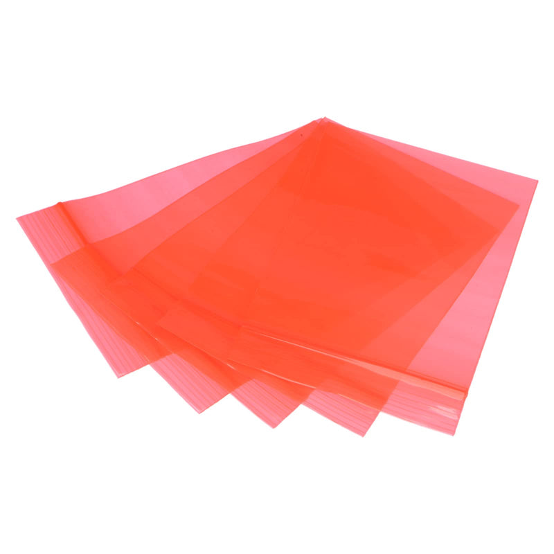 MECCANIXITY Anti Static Bags Shielding Bag 2.8x4.3inch(7x11cm) Red Transparent Resealable for Hard Drive HDD SSD 100pcs