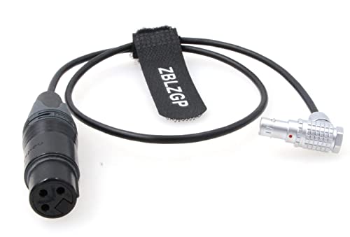 3 Pin XLR Female to Right Angle 0B 6 Pin Male Audio Cable for ARRI Alexa Mini LF Camera