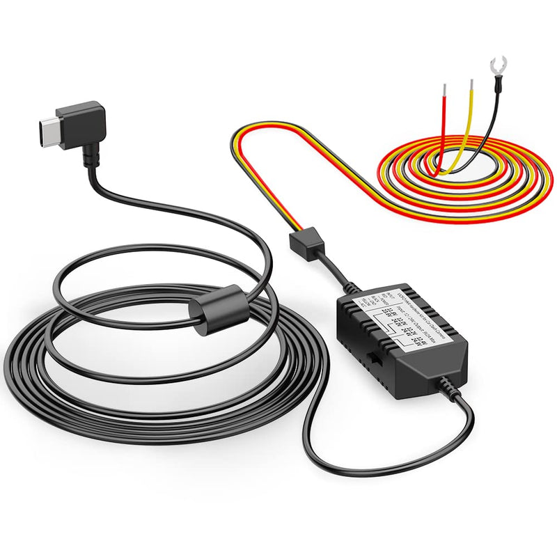 VIOFO HK4 Acc Hardwire Kit, USB-C Hard Wire Kit for T130/A139Pro/WM1/A229Duo&A229PLUS&A229PRO,/A119MINI2 Dash Cam, Low Voltage Protection for Parking Mode HK4 Hardwire Kit