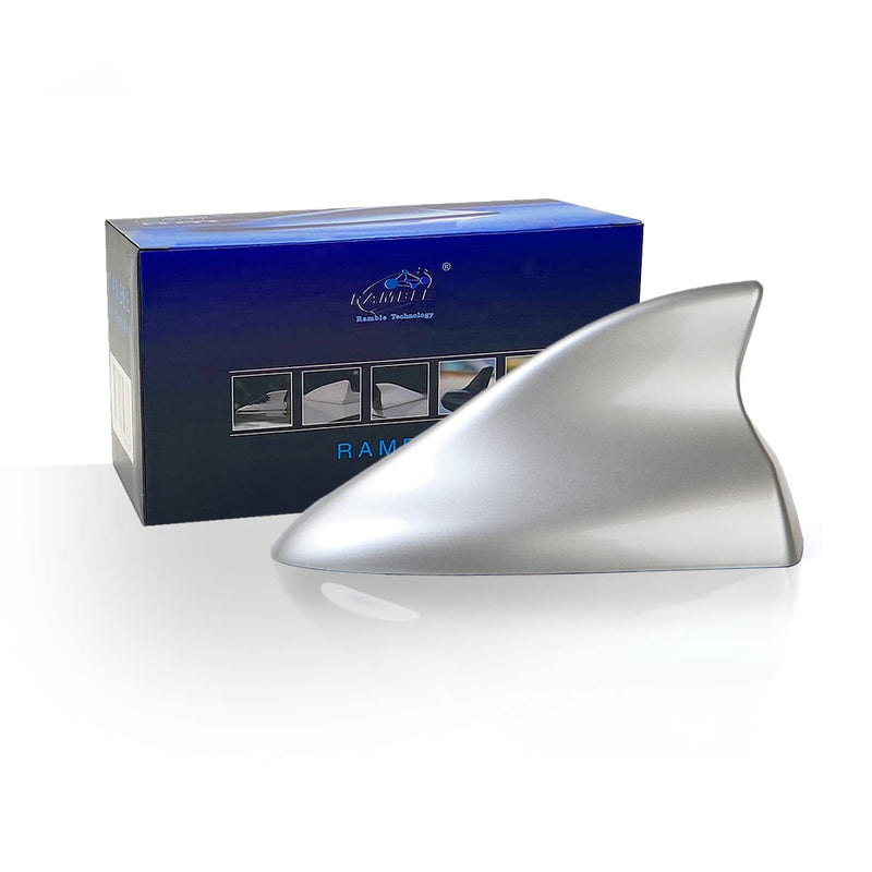 [AUSTRALIA] - Ramble- Fin Shark Antenna Cover Vehicle Antennas Automobile Accessories Roof SUV Hatchback Cars for Ford Focus (Advanced Model, Silver) Advanced Model 