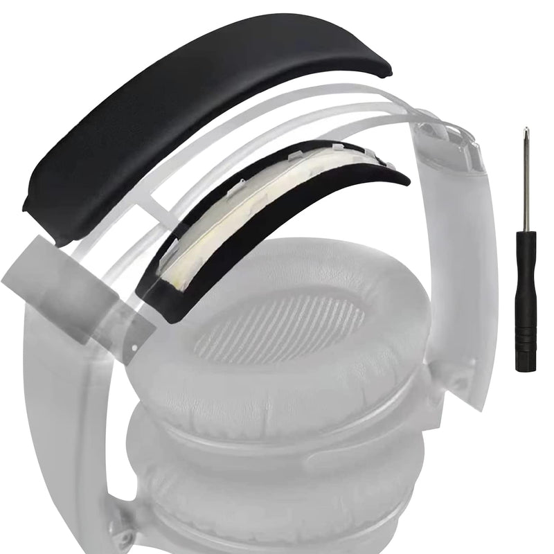 [AUSTRALIA] - SOULWIT Replacement Headband Pad Kit for Bose QC35 & QuietComfort 35 II (QC35 ii) Headphones, Easy DIY Installation (Black) 