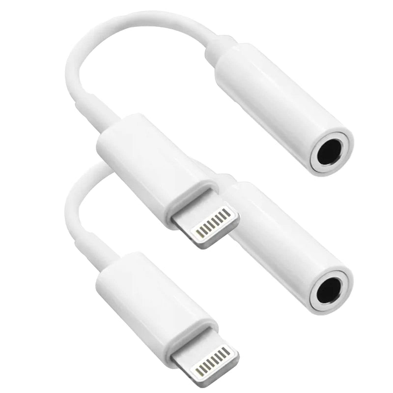 [Apple MFi Certified] 2 Pack for iPhone 3.5mm Headphones Adapter, Lightning to 3.5 mm Headphone/Earphone Jack Converter Audio Aux Adapter Dongle Compatible with iPhone 14 13 12 11 Pro XR XS Max X 8 7…
