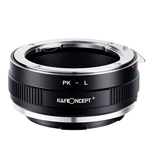 K&F Concept Lens Mount Adapter PK-L Manual Focus Compatible with Pentax K(PK) Lens to L Mount Camera Body