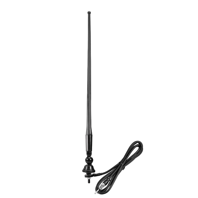 Eightwood Marine Boat Radio Antenna 16 Inch Rubber Duck Flexible Mast FM AM Stereo Antennae for Boat Car RV Motorhome ATV UTV Tractor Motorcycle Yacht 16in radio antenna