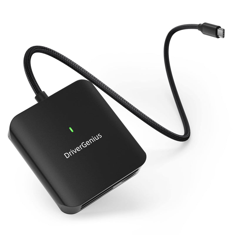 DriverGenius HB081 | 3-in-1 CFast 2.0 Reader USB-C UHS-II 4.0 SD/microSD Card Reader