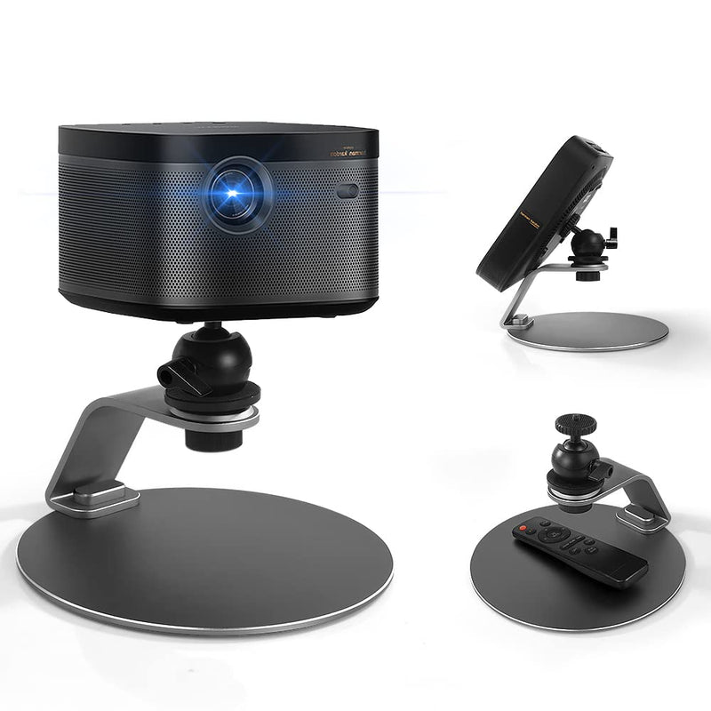 Projector Stand with Universal Swivel Ball Head Screw Table Mobile Projector Mount Aluminum Alloy Removable Adjustable Projectors Bracket Liboer … With Swivel Ball Head