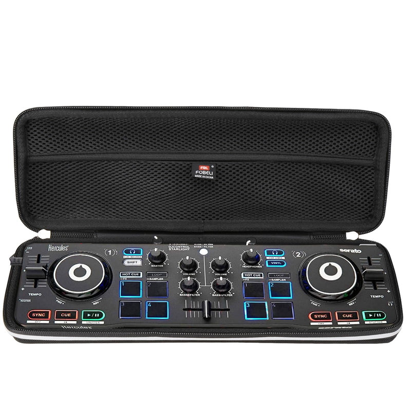 EVA Hard Storage Traveling Carry Case Compatible with Hercules DJControl Starlight Pocket USB DJ Controller, Shockproof Protective Carrying Bag (Case Only)