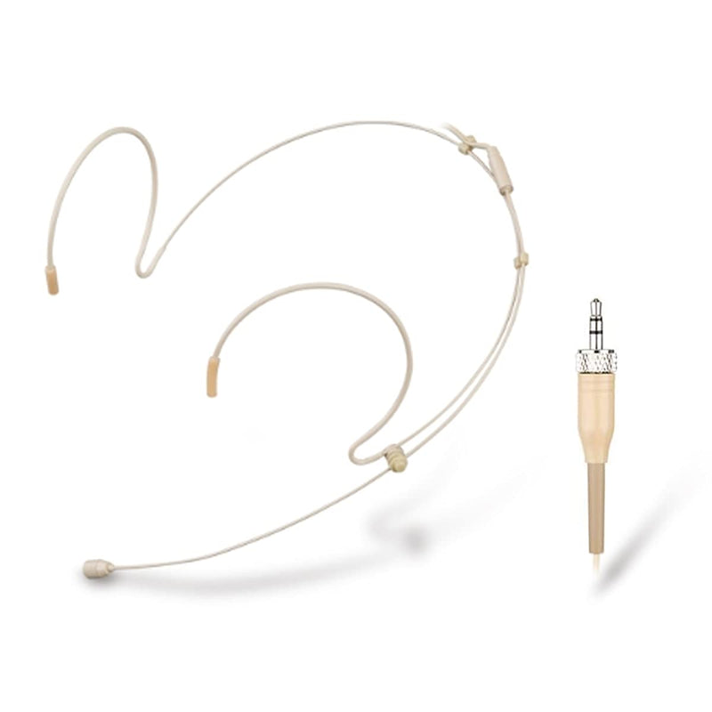Headset Microphone Double Over Ear Earset Over Ear Headworn Mic Compatible with Sennheiser Wireless System Bodypack Transmitter with 1.2m Cable and Windscreen 3.5mm Female Screw Plug