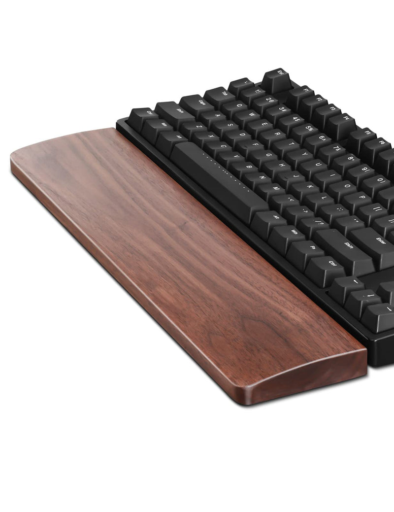 Meatanty Wooden Keyboard Wrist Rest,Ergonomic TKL Gaming Walnut Keyboard Rest,Mechanical Keyboard Wrist Pad,Hard Wrist Rest Palm Rest Supports Computer, Laptop Comfortable Typing Pain Relief (14.17") Medium (14.17")