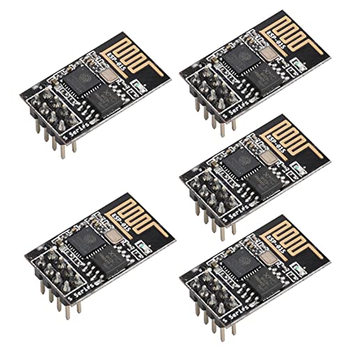 ESP8266 ESP-01S WiFi Wireless Serial Transceiver Module 4MB Flash 3.3V Wi-Fi Module Compatible with Ar-duino IDE (5) 5 esp-01s