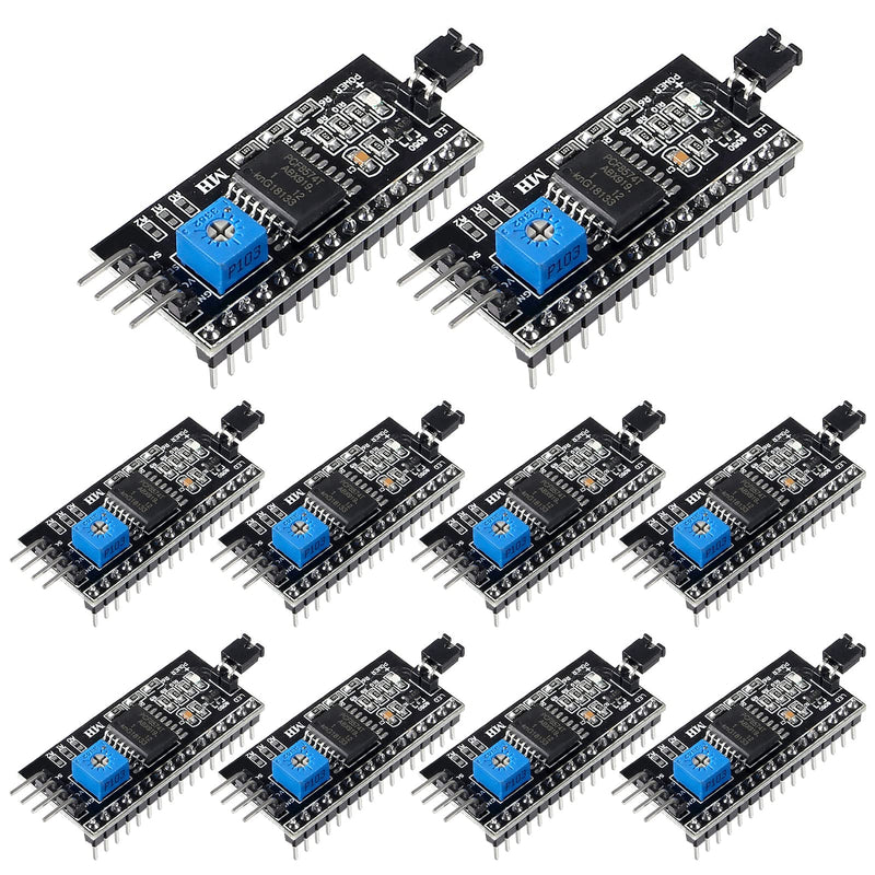 Coliao 10pcs 5V 2004 1602 LCD Display IIC I2C Adapter IIC I2C Serial Interface Adapter Converter Module 10