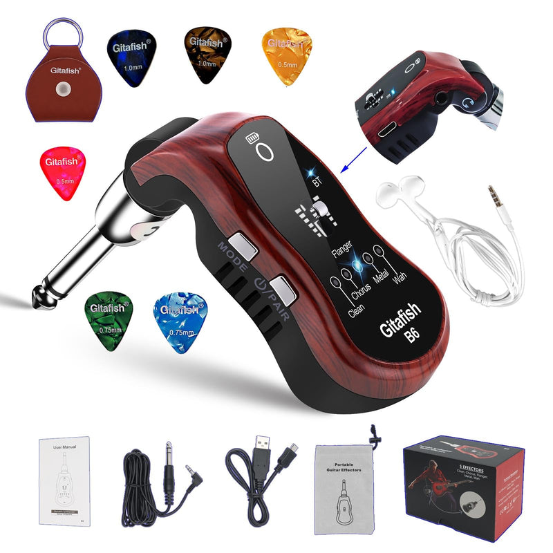 [AUSTRALIA] - Mini Bass Amp Bluetooth Electric Guitar Amps Pocket Bass Portable Headphones Amplifier 