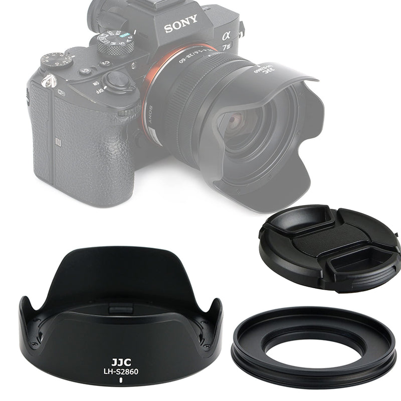 [AUSTRALIA] - JJC LH-S2860 Black Petal Tulip Lens Hood Shade, Compatible with Sony FE 28-60mm f/4-5.6 Lens and Sony E PZ 16-50mm f/3.5-5.6 OSS Lense 