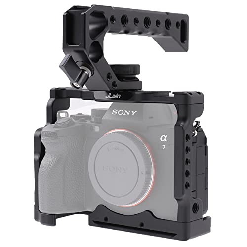A7 IV Cage Support, Hersmay Camera Cage with Top Handle for Sony A7 IV / A7S III Full Frame mirrorless Camera For Sony A7IV/ A7SIII