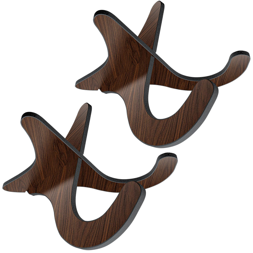 Ukulele Stand 2 Pack Portable Stand for Ukulele .Mandolins .Violins (black walnut 2 Pack) black walnut 2 Pack