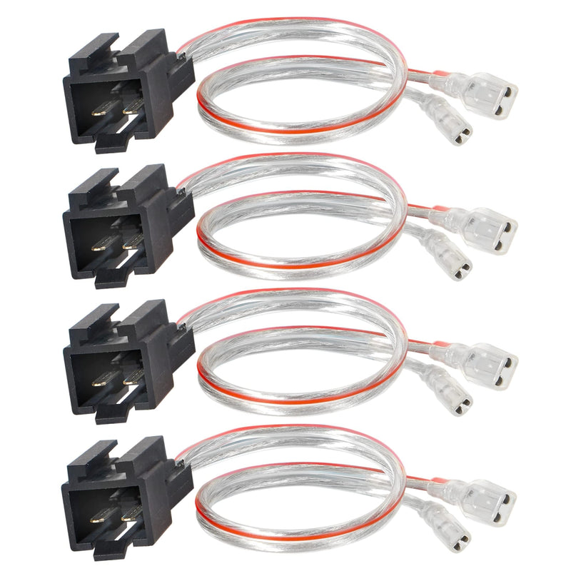 Car Door Speaker Wire Harness Adapter Connector Compatible with 1997-2003 Jeep TJ Cherokee Wrangler, 1998-2007 Dodge Ram Dakota, 1991-2004 Chrysler 300 Concorde Door Speaker Harness 4PCS 4PC