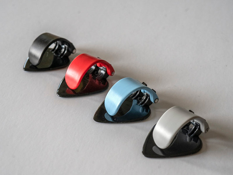 [AUSTRALIA] - Black Mountain Variety Pack of Spring Loaded Thumb Picks for Acoustic Guitar, Electric Guitar, Ukulele, Banjo, Dobro, Mountain Dulcimer, Mandolin, and More. Universal Fit for Medium to XL Thumbs Right Handed Multicolor 