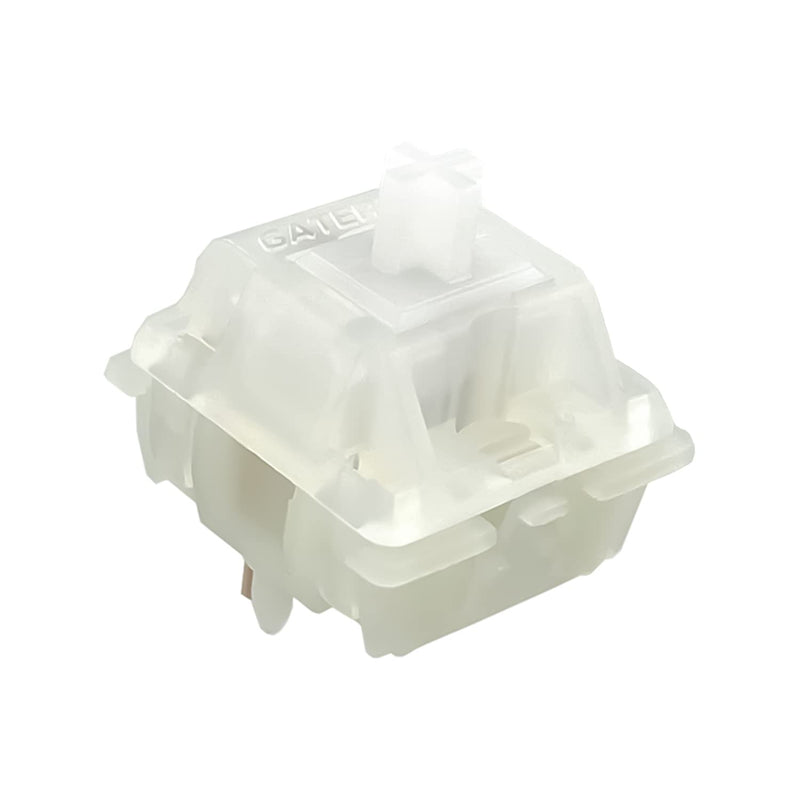 Gateron Switches Milky White Mechanical Keyboard Yellow 5pins for All MX Mechanical Keyboard(108 Pcs, White) 105pcs