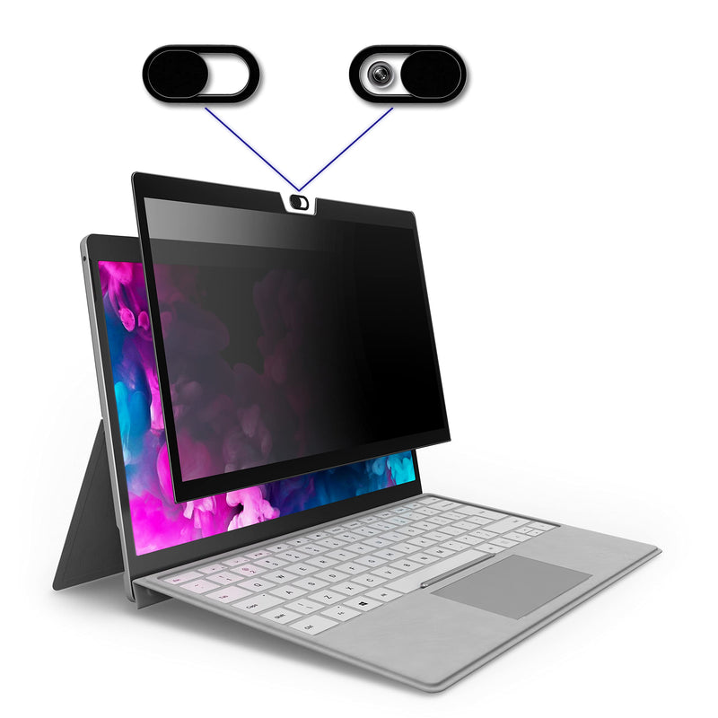 EZ-Pro Screen Protector Privacy Filter for Surface GO, Comes with Camera Cover Slide, Provide Privacy, Anti-Blue Light and Anti-Glare
