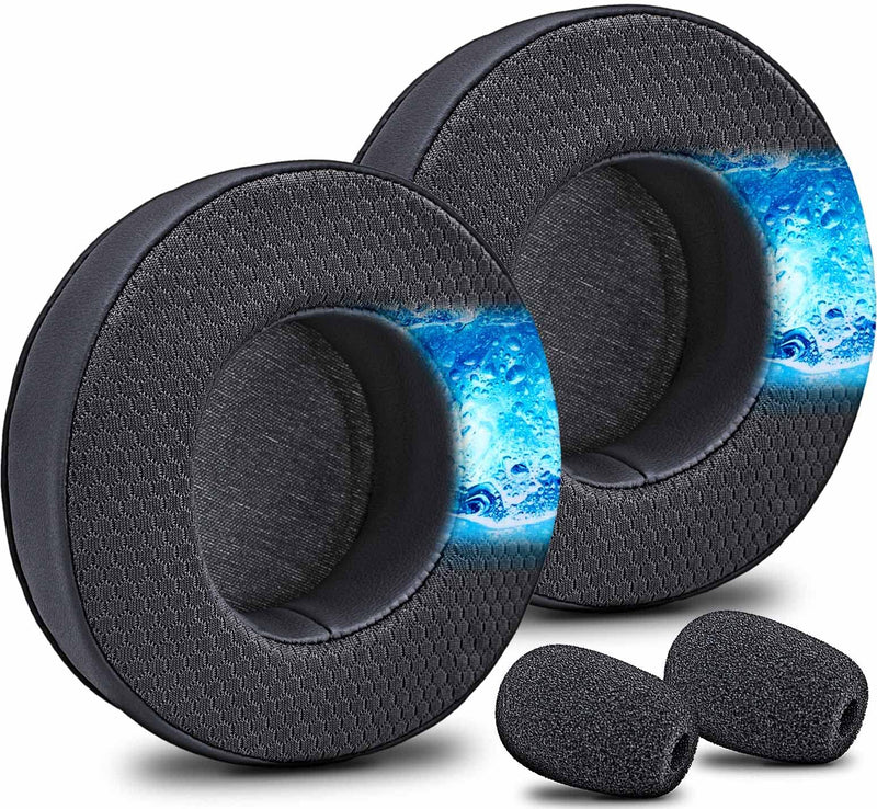 [AUSTRALIA] - Virtuoso XT Ear Pads Replacement for Virtuoso RGB Wireless SE XT Headset, Cooling Gel, More - Softer Memory Foam, Added Thickness, Extra Durability by JESSVIT (Virtuoso XT Cooling Gel Earpads Black) Virtuoso XT Cooling Gel Earpads Black 