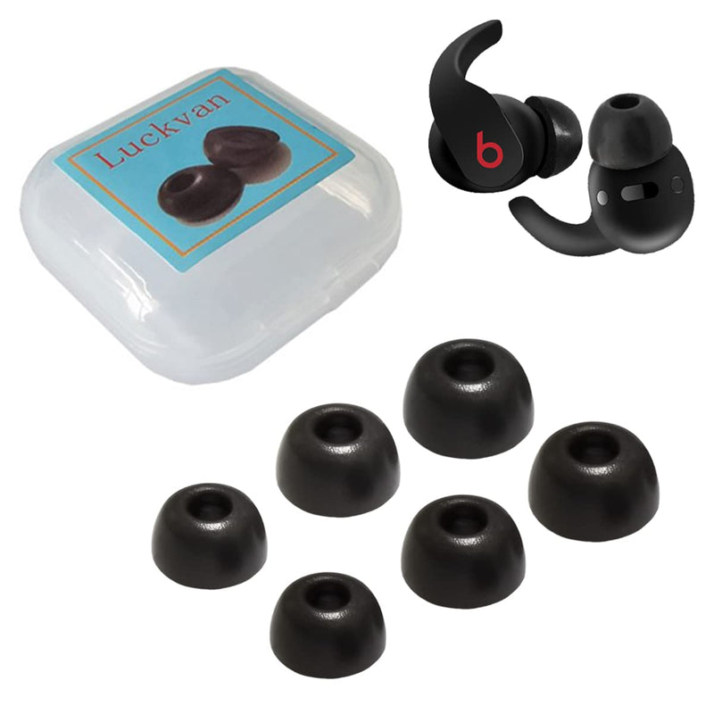 [AUSTRALIA] - Luckvan Memory Foam Ear Tips for Beats Fit Pro Replacement Eartips for Beats Earbuds Tips Fit Iin Beats Fit Pro Case, Black LMS foam-black 