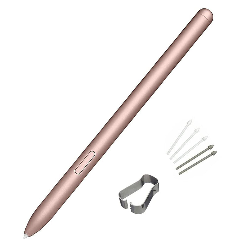 SLAUNT Galaxy Tab S7/S7Plus Stylus Pen Replacement Compatible with Samsung Galaxy Tab S7 / S7,Plus (EJ-PT870) s Pen (Without Bluetooth) with Tips/Nibs (Gold) Gold