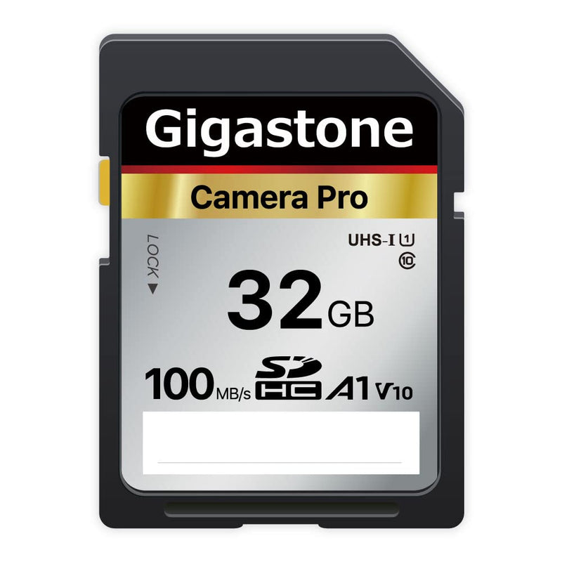 Gigastone 32GB SD Card V10 SDHC Memory Card High Speed Full HD Video Compatible with Canon Nikon Sony Pentax Kodak Olympus Panasonic Digital Camera, with 1 Mini case SD 32GB V30 1PK