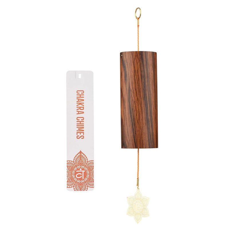 Chakra Chimes Natural Bamboo Wind Chimes Meditation Chord Windchime Wind Bell for Home Decoration Zen Mindfulness Sacral Chakra