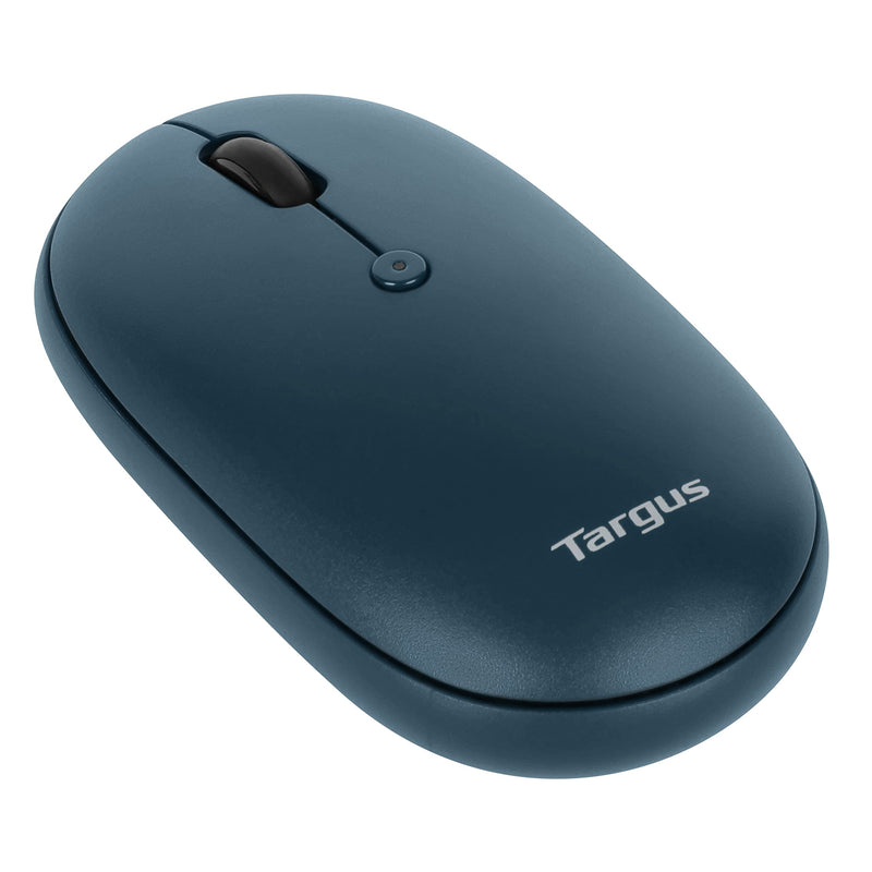Targus Ambidextrous Bluetooth Mouse for PC/Mac, Multi-Device Connectivity Mouse for Laptop or Desktop, Wireless Mouse PC/Mac Cordless Computer Mouse, Blue (PMB58102GL)