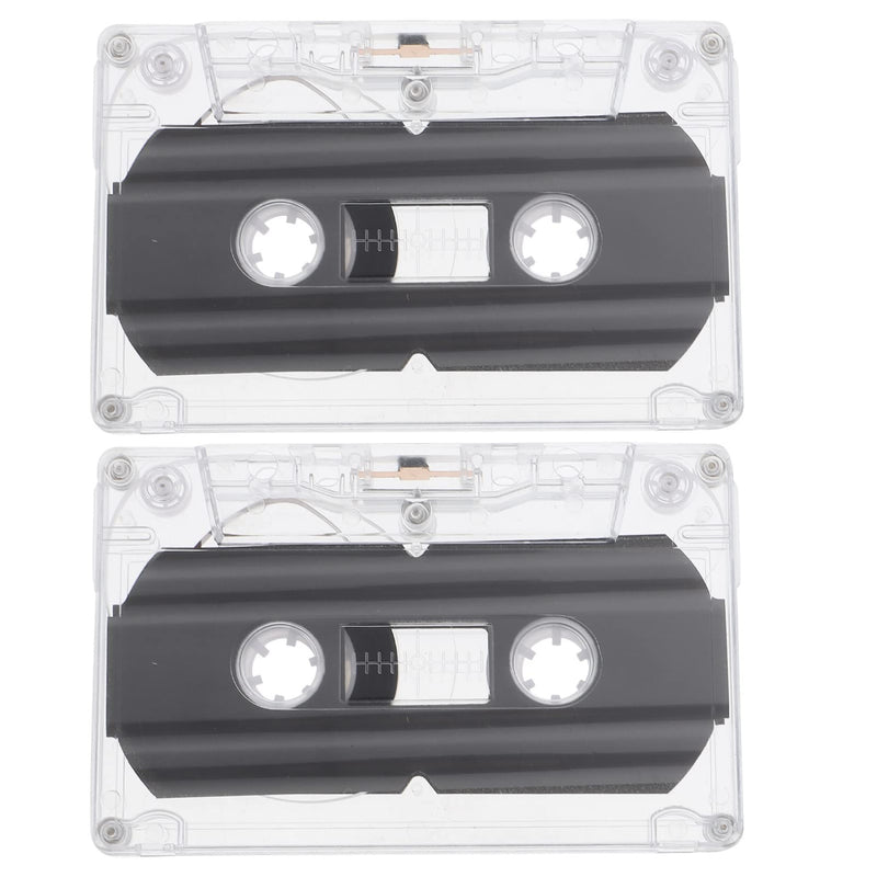ARTIBETTER 2pcs Audio Cassette Tapes Dictating Blank Microcassette Tapes 30 Min Recording Time Per Tape Replacement Cassette Tapes