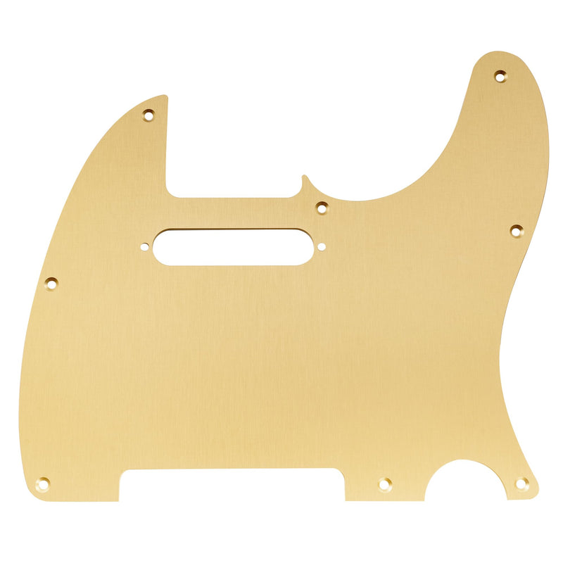 [AUSTRALIA] - Musiclily Pro 8 Holes Anodized Aluminum Tele Pickguard TL Guitar Pickguard for American/Mexican Fender Standard Tele Style Electric Guitar, Gold 