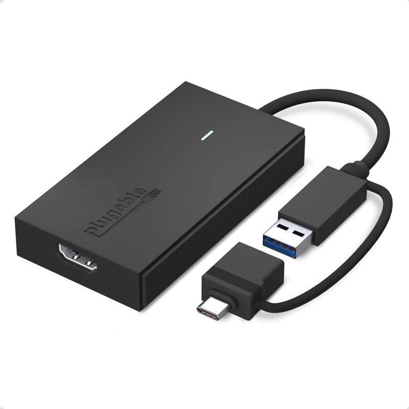 [AUSTRALIA] - Plugable USB C to HDMI Adapter, Universal Video Graphics Adapter for USB 3.0 and USB-C Macs and Windows, Extend an HDMI Monitor up to 1440p@60hz 